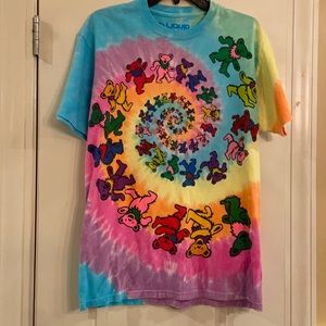 Vintage Grateful Dead Tie Dye spiral dancing bears Unisex